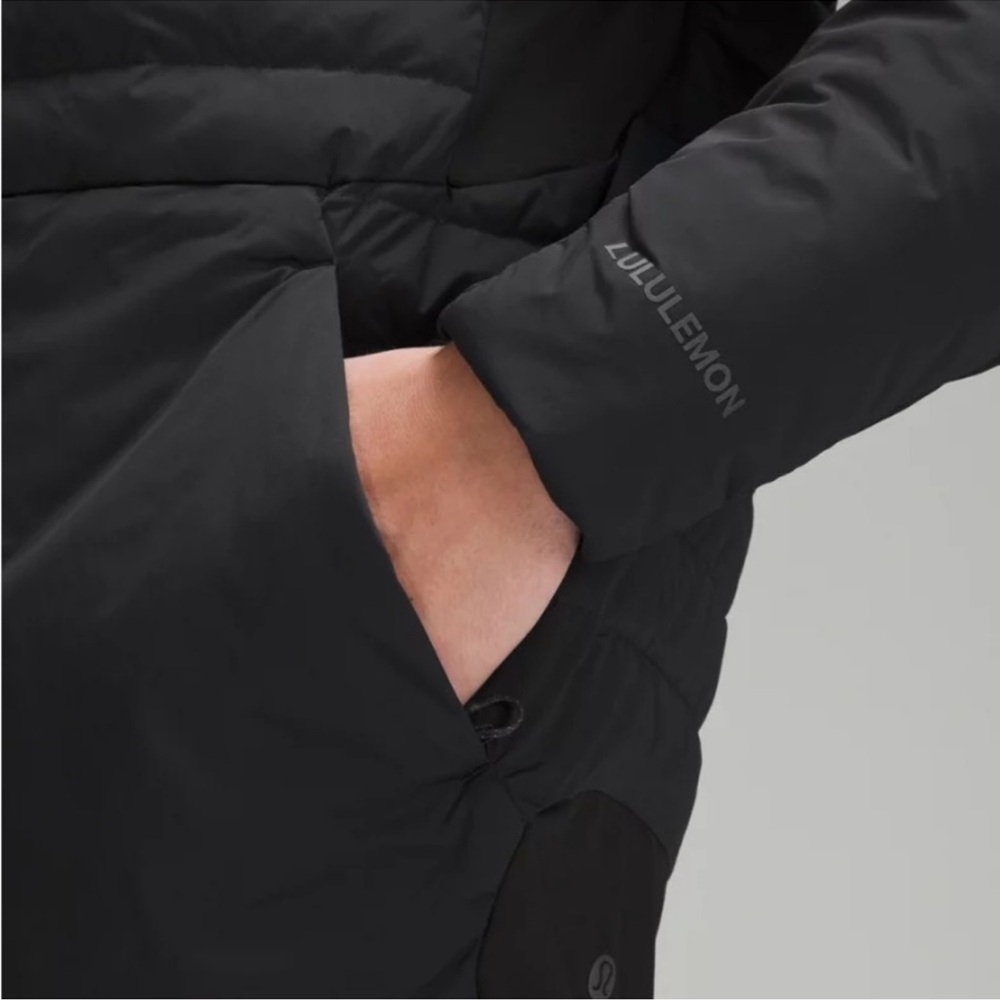 Lululemon Down for It All Black Hoodie Jacket- Extra Large - Picture 5 of 15